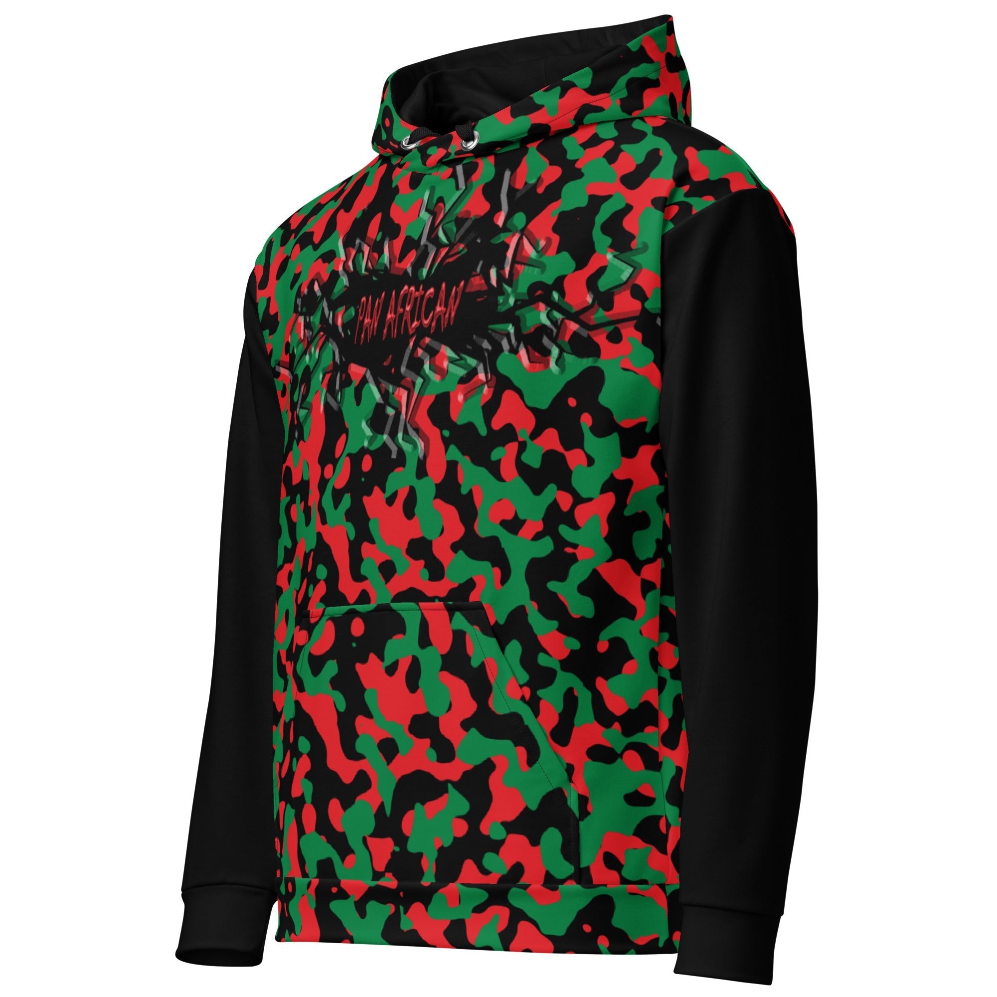 Pan African Girl Camo Pullover Unisex Hoodie - Conscious Apparel Store