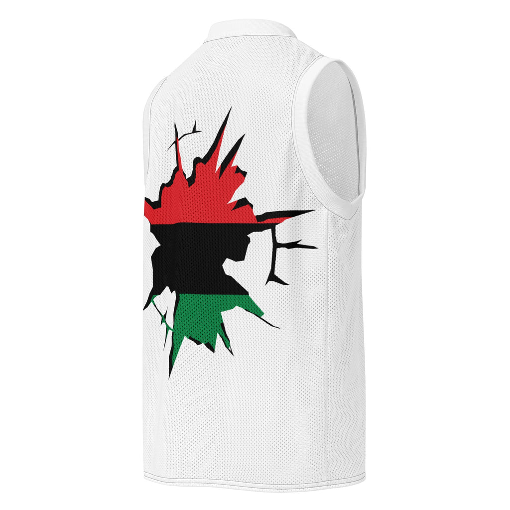 Pan African (White) Premium Sport Jersey Tank Top - Conscious Apparel Store