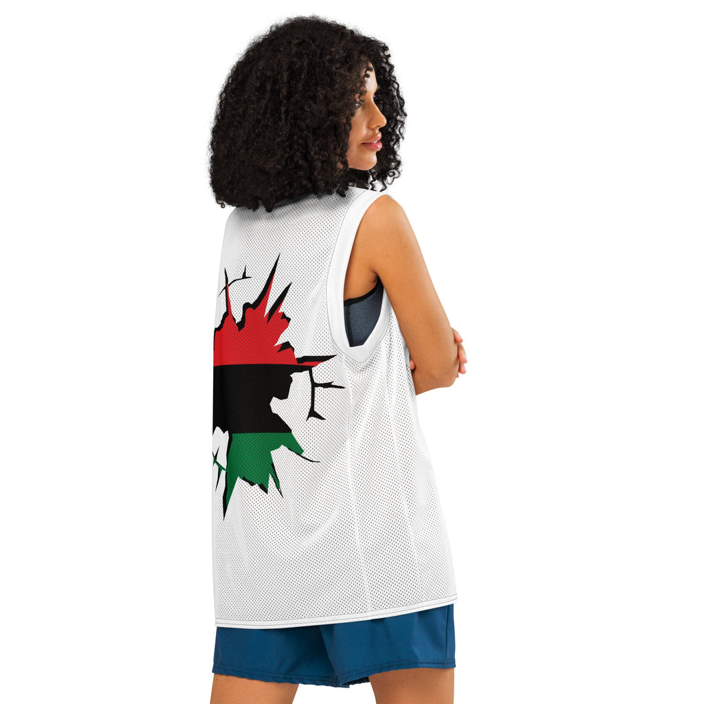 Pan African (White) Premium Sport Jersey Tank Top - Conscious Apparel Store