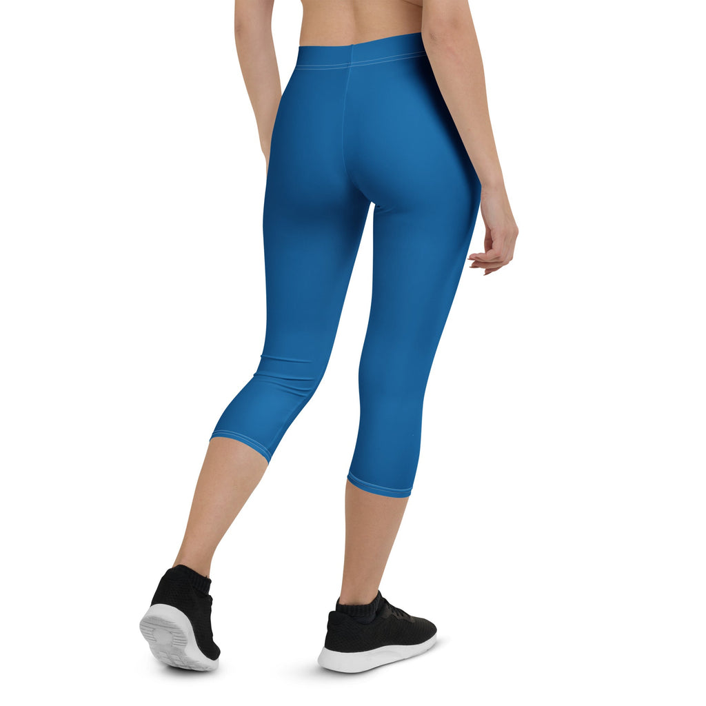 Panama Blue Capri Leggings - Conscious Apparel Store