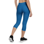 Panama Blue Capri Leggings - Conscious Apparel Store