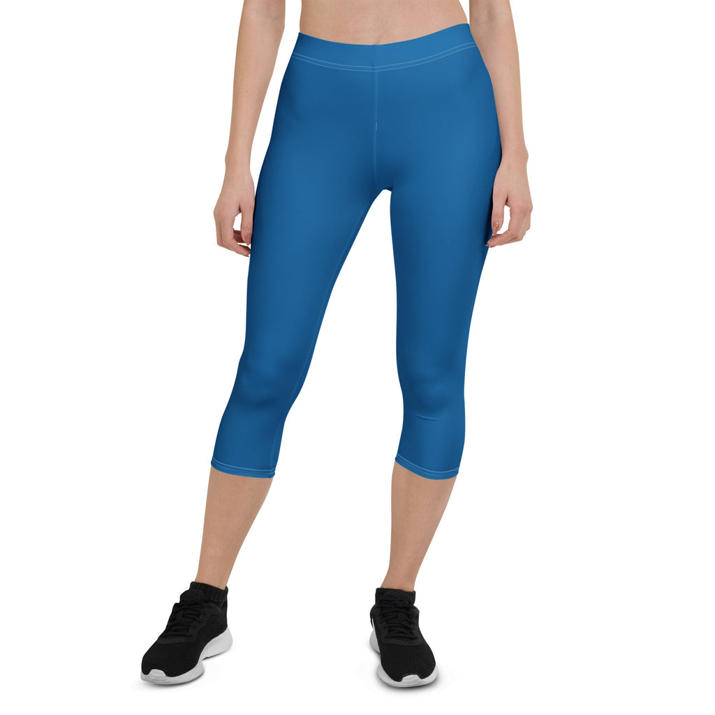 Panama Blue Capri Leggings - Conscious Apparel Store