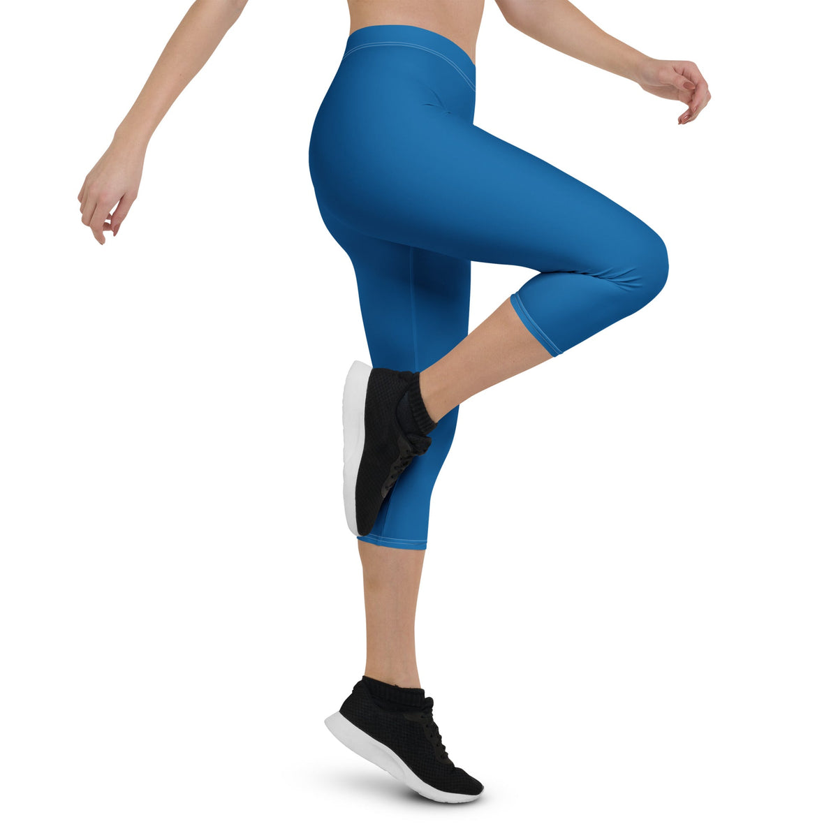 Panama Blue Capri Leggings - Conscious Apparel Store