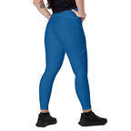 Panama Blue Leggings with pockets - Conscious Apparel Store