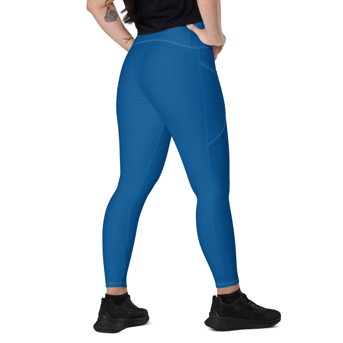 Panama Blue Leggings with pockets - Conscious Apparel Store