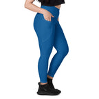 Panama Blue Leggings with pockets - Conscious Apparel Store