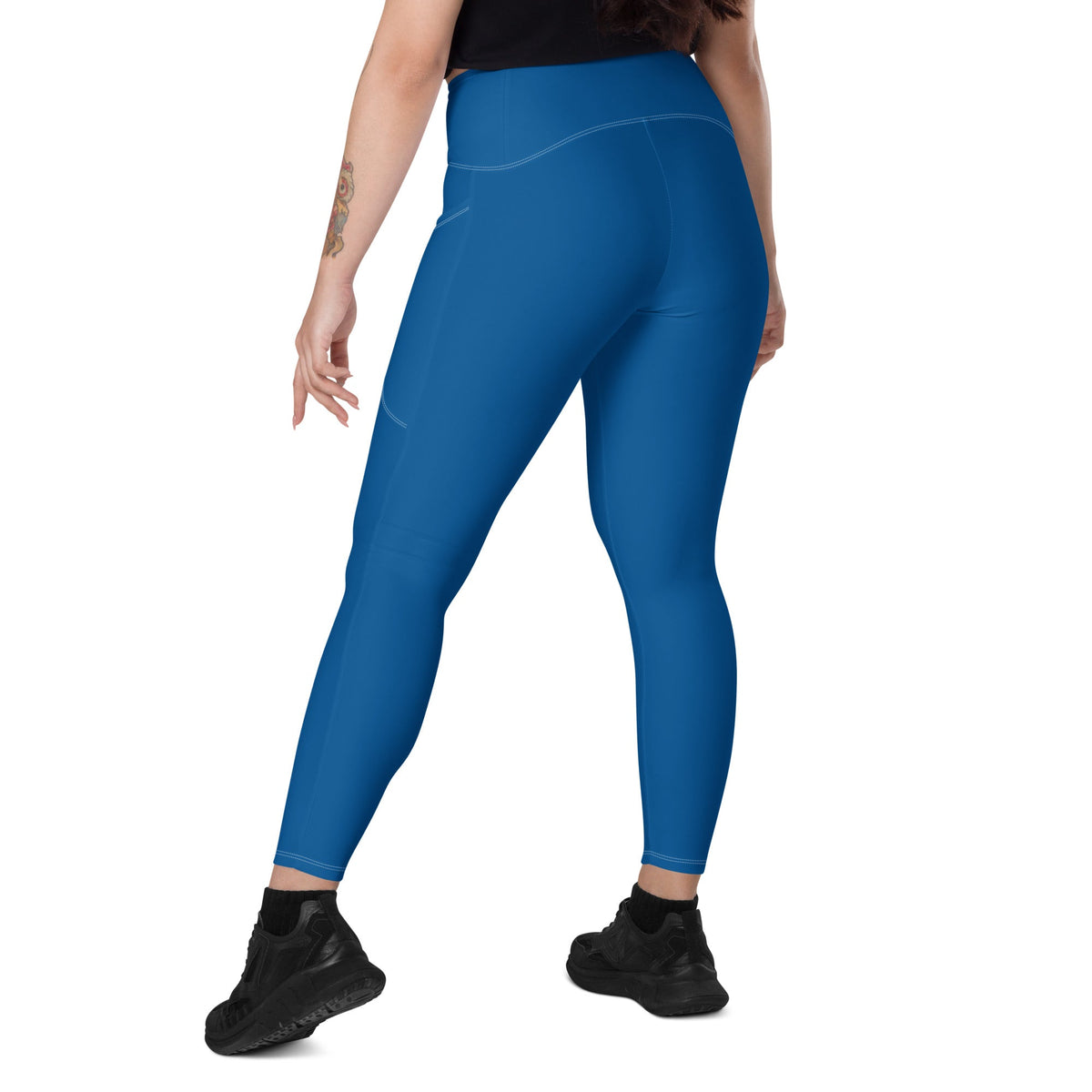 Panama Blue Leggings with pockets - Conscious Apparel Store