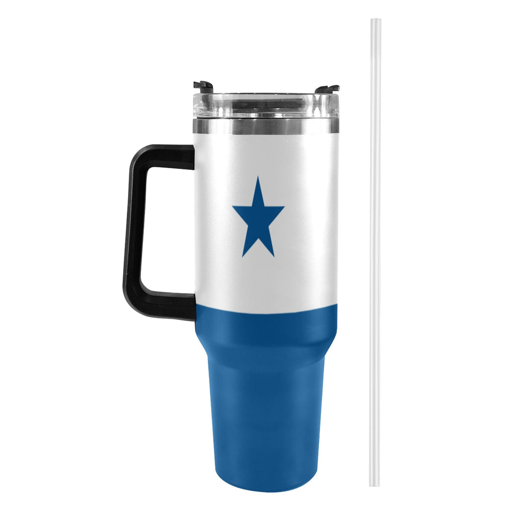 Panama Flag 40oz Tumbler with Black Handle - Conscious Apparel Store