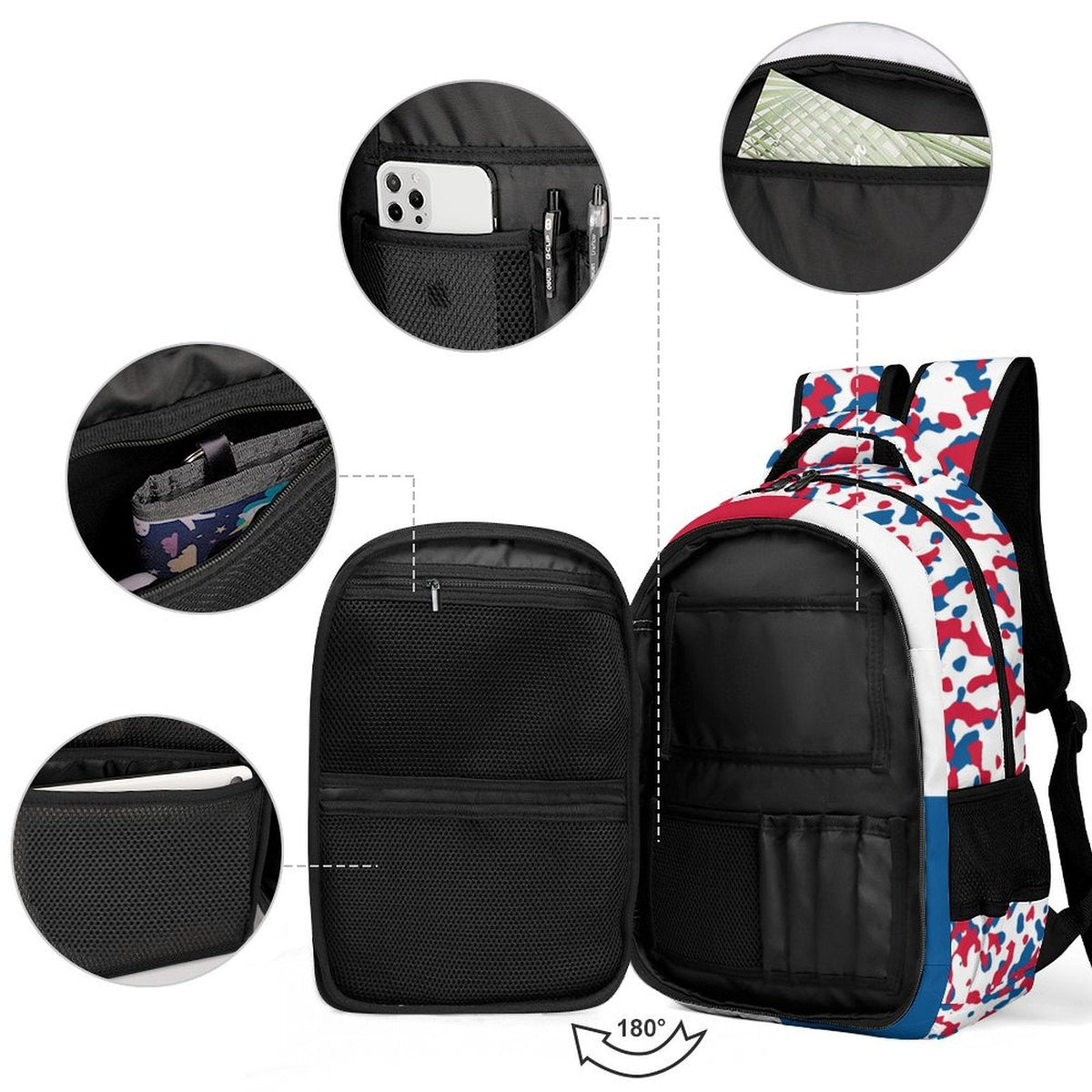 Panama Flag Camo Casual Backpack - Conscious Apparel Store