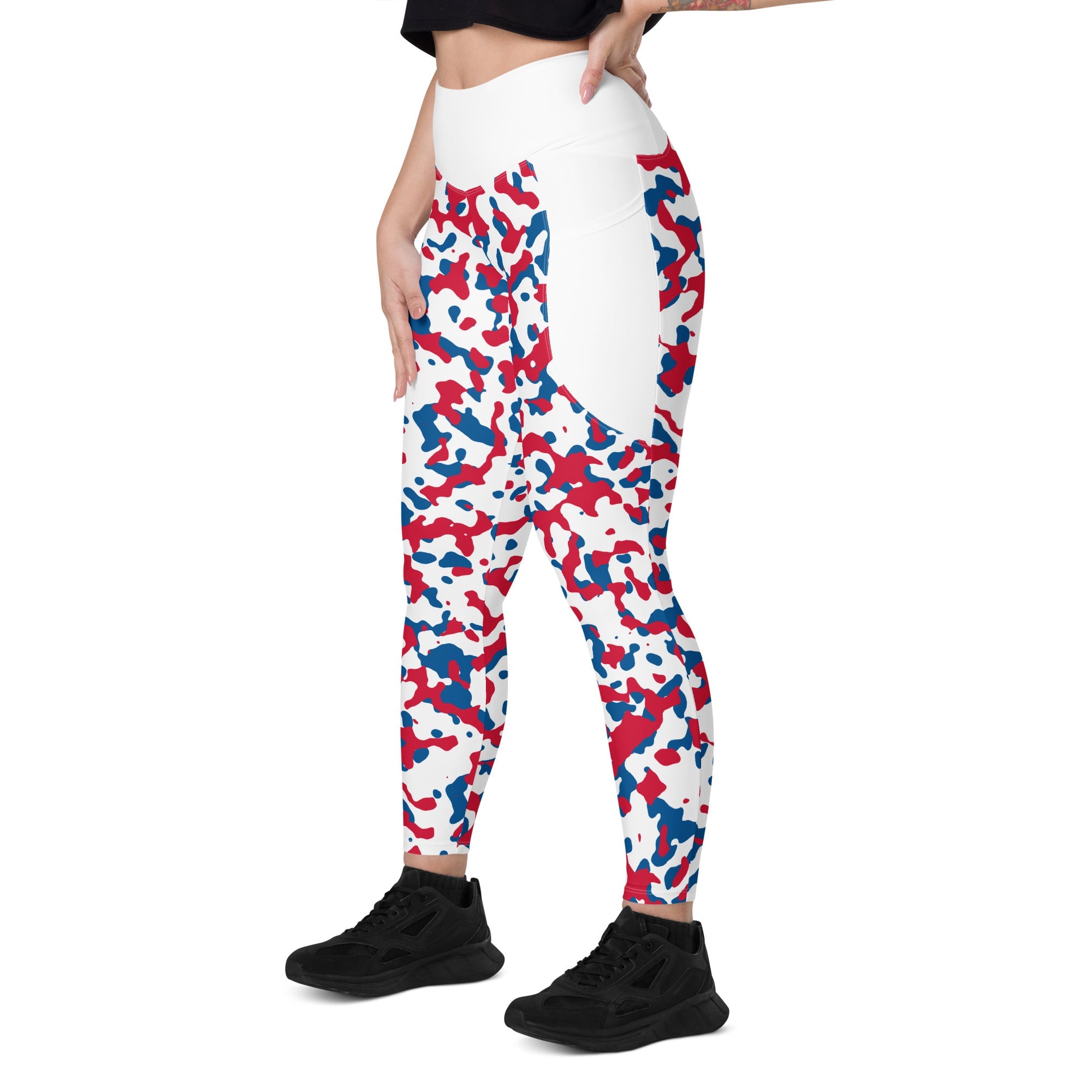 Panama Flag Camo Leggings with pockets - Conscious Apparel Store