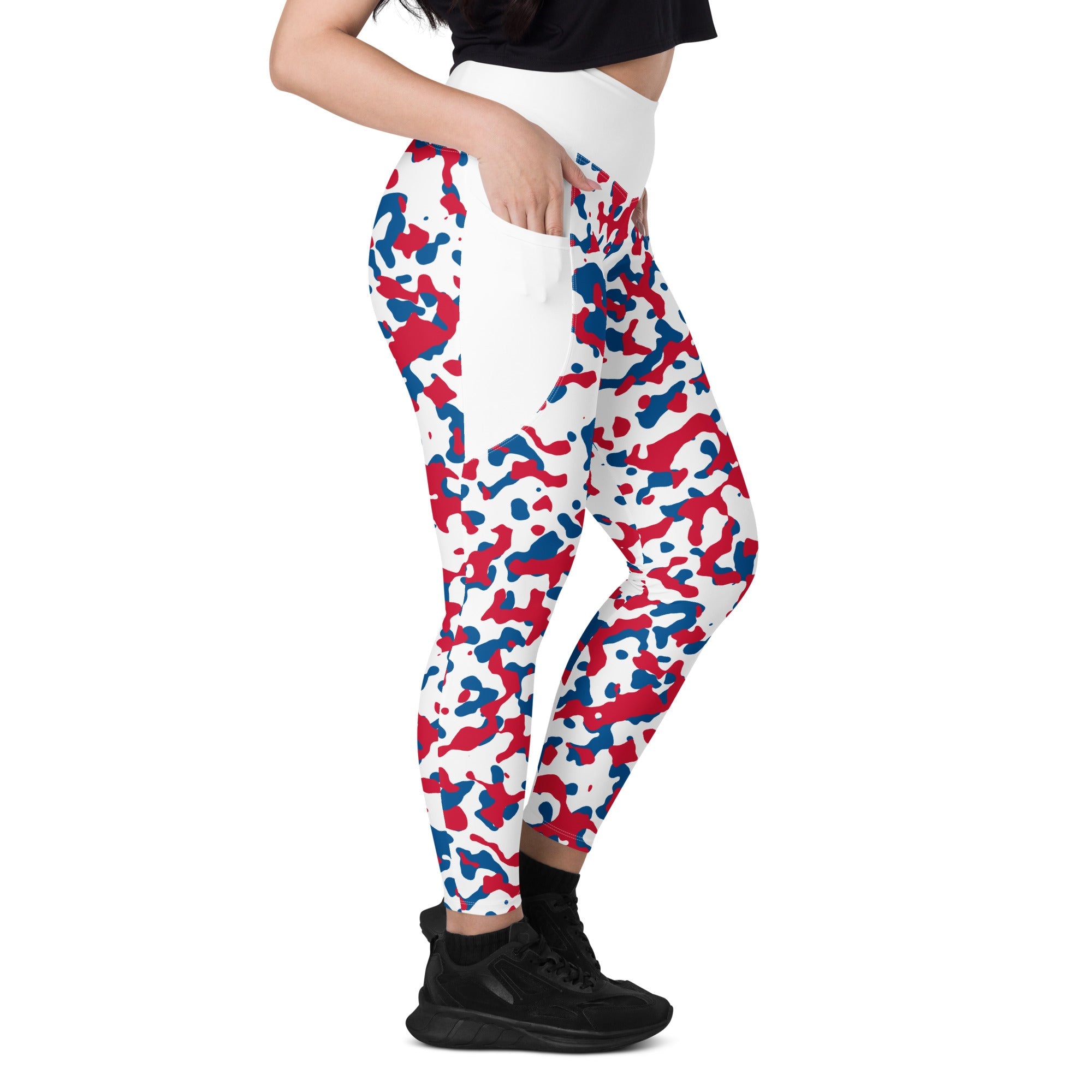 Panama Flag Camo Leggings with pockets - Conscious Apparel Store