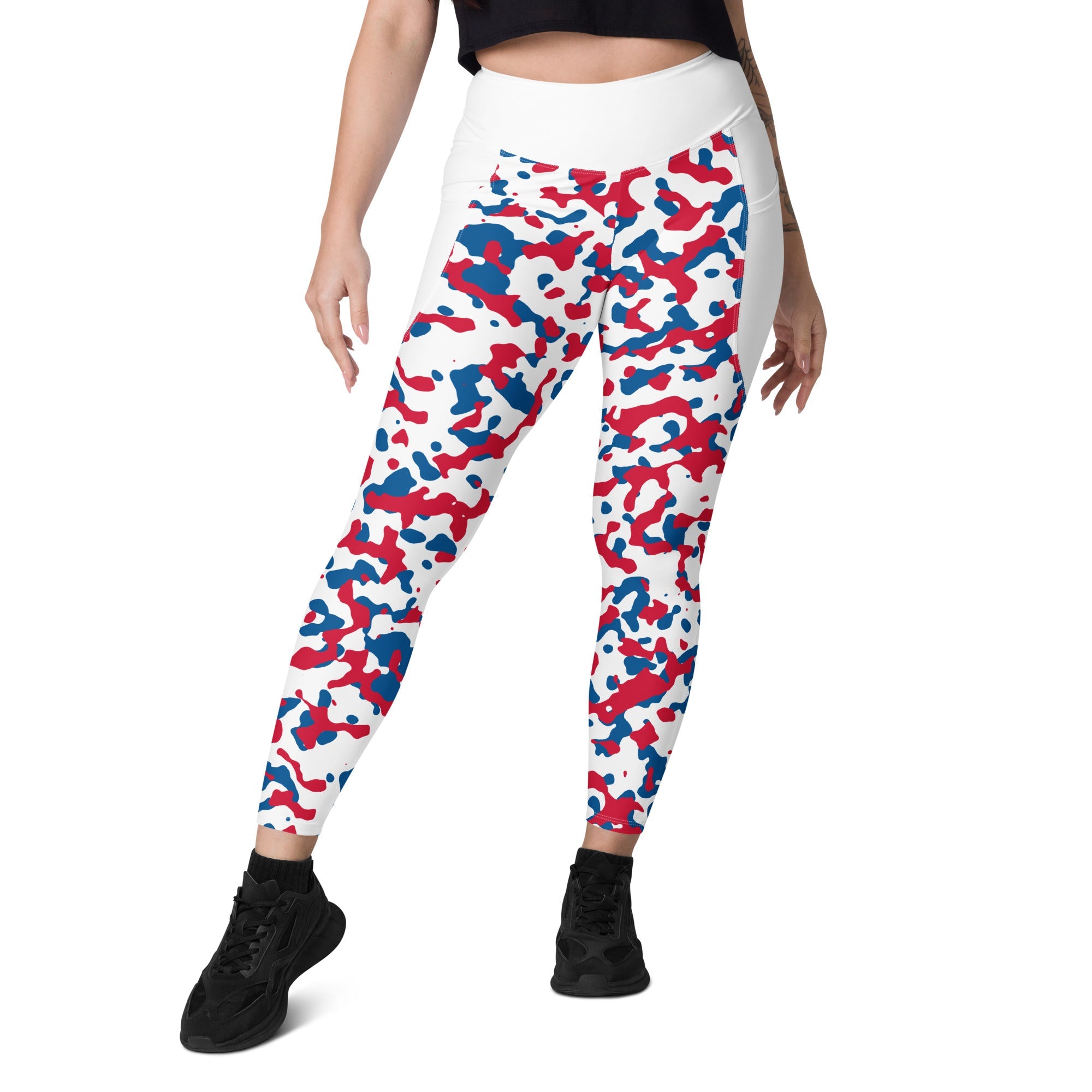 Panama Flag Camo Leggings with pockets - Conscious Apparel Store