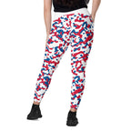 Panama Flag Camo Leggings with pockets - Conscious Apparel Store
