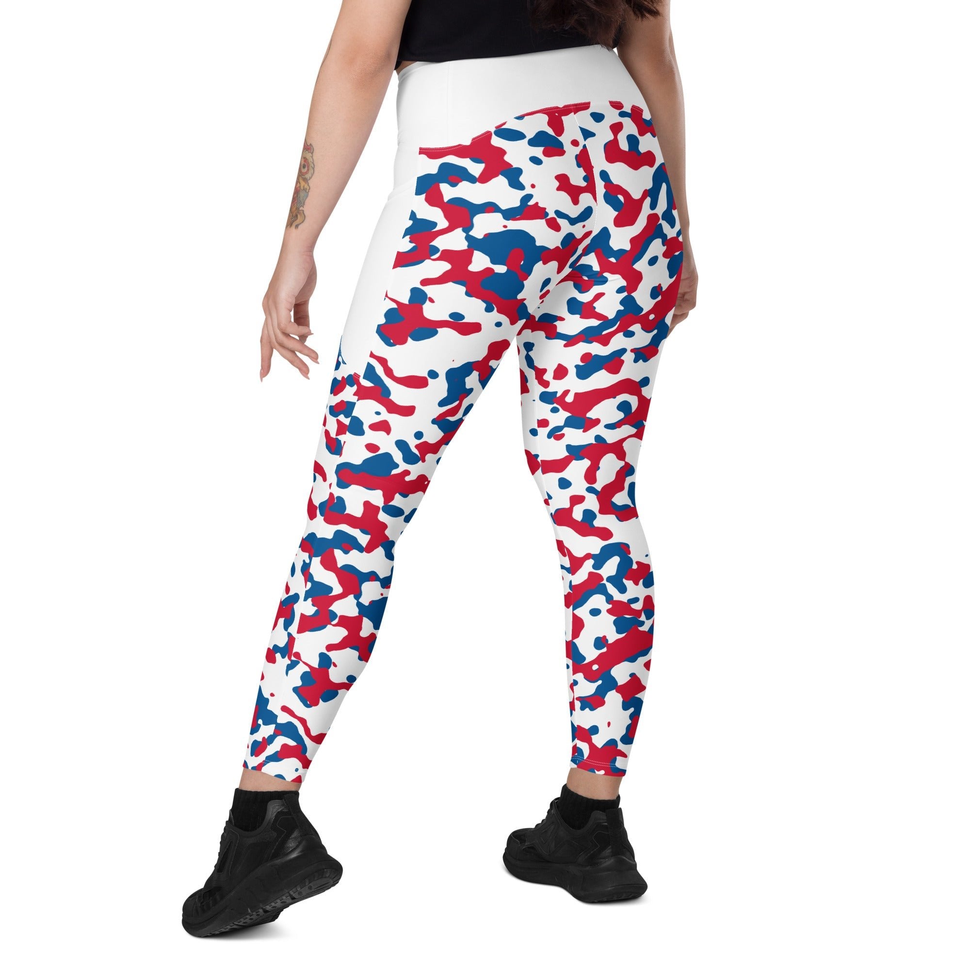 Panama Flag Camo Leggings with pockets - Conscious Apparel Store