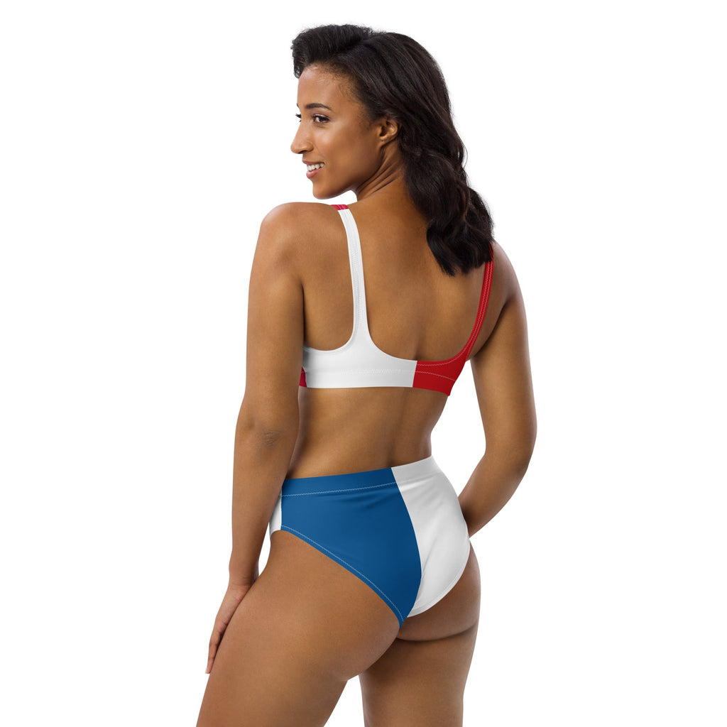 Panama Flag High-waisted bikini - Conscious Apparel Store