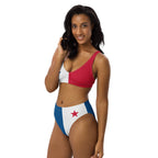 Panama Flag High-waisted bikini - Conscious Apparel Store