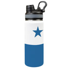 Panama Flag Insulated Water Bottle with Dual - Use Lid (18oz) - Conscious Apparel Store