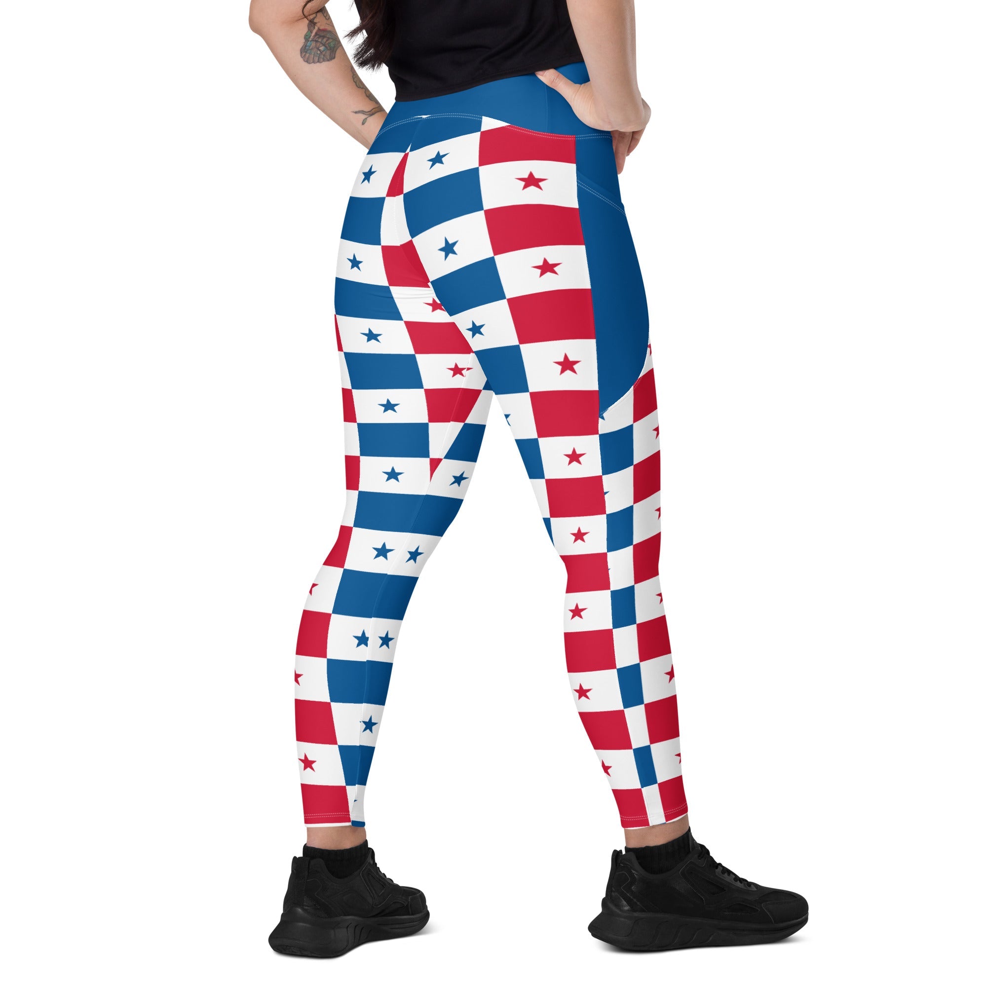 Panama Flag Leggings with pockets - Conscious Apparel Store