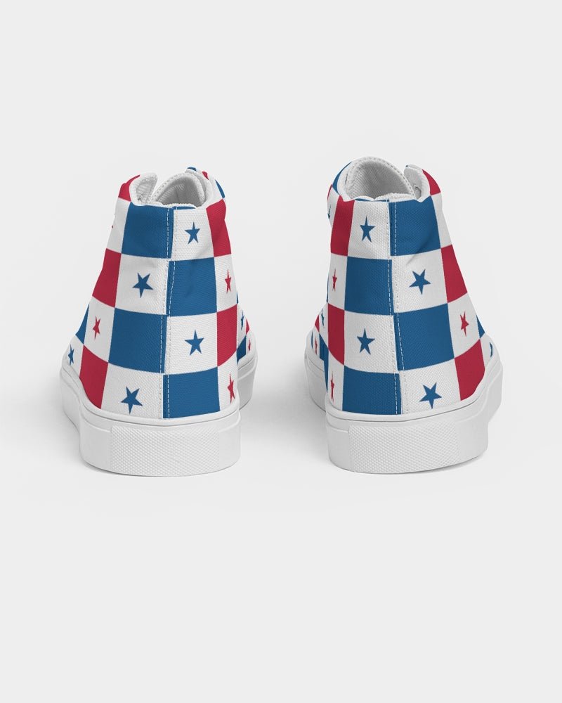 Panama Flag Men's Hightop Canvas Shoe - Conscious Apparel Store