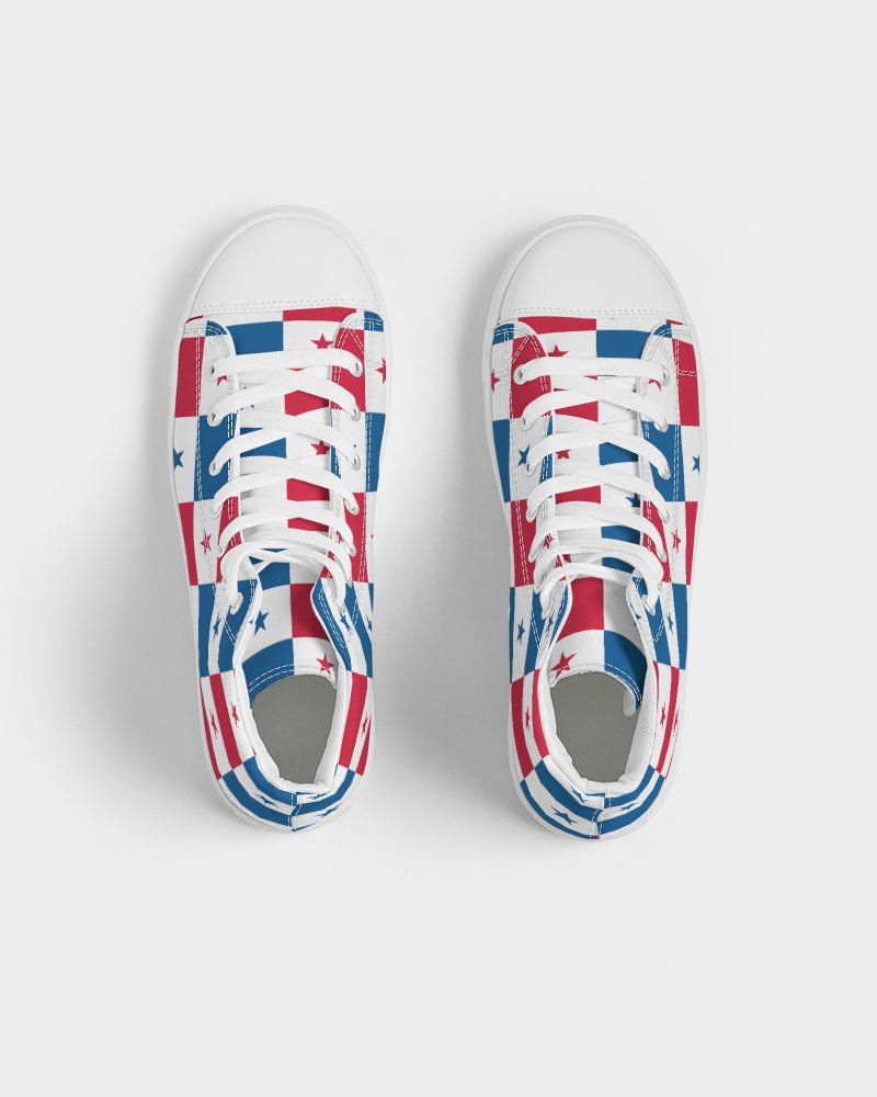 Panama Flag Men's Hightop Canvas Shoe - Conscious Apparel Store