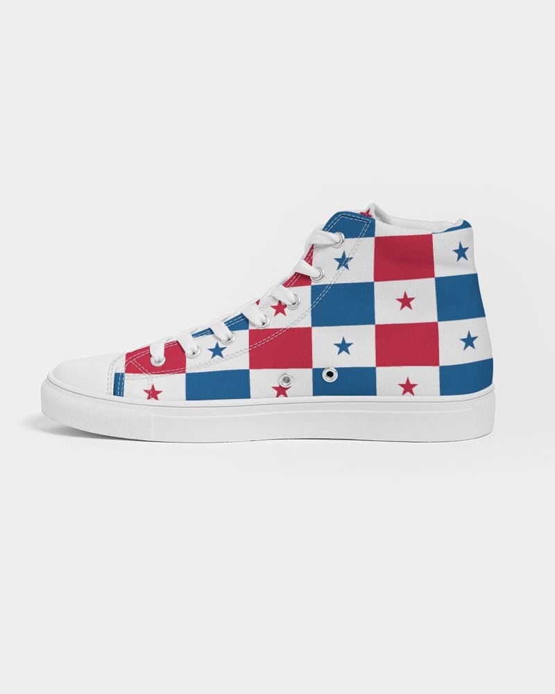 Panama Flag Men's Hightop Canvas Shoe - Conscious Apparel Store