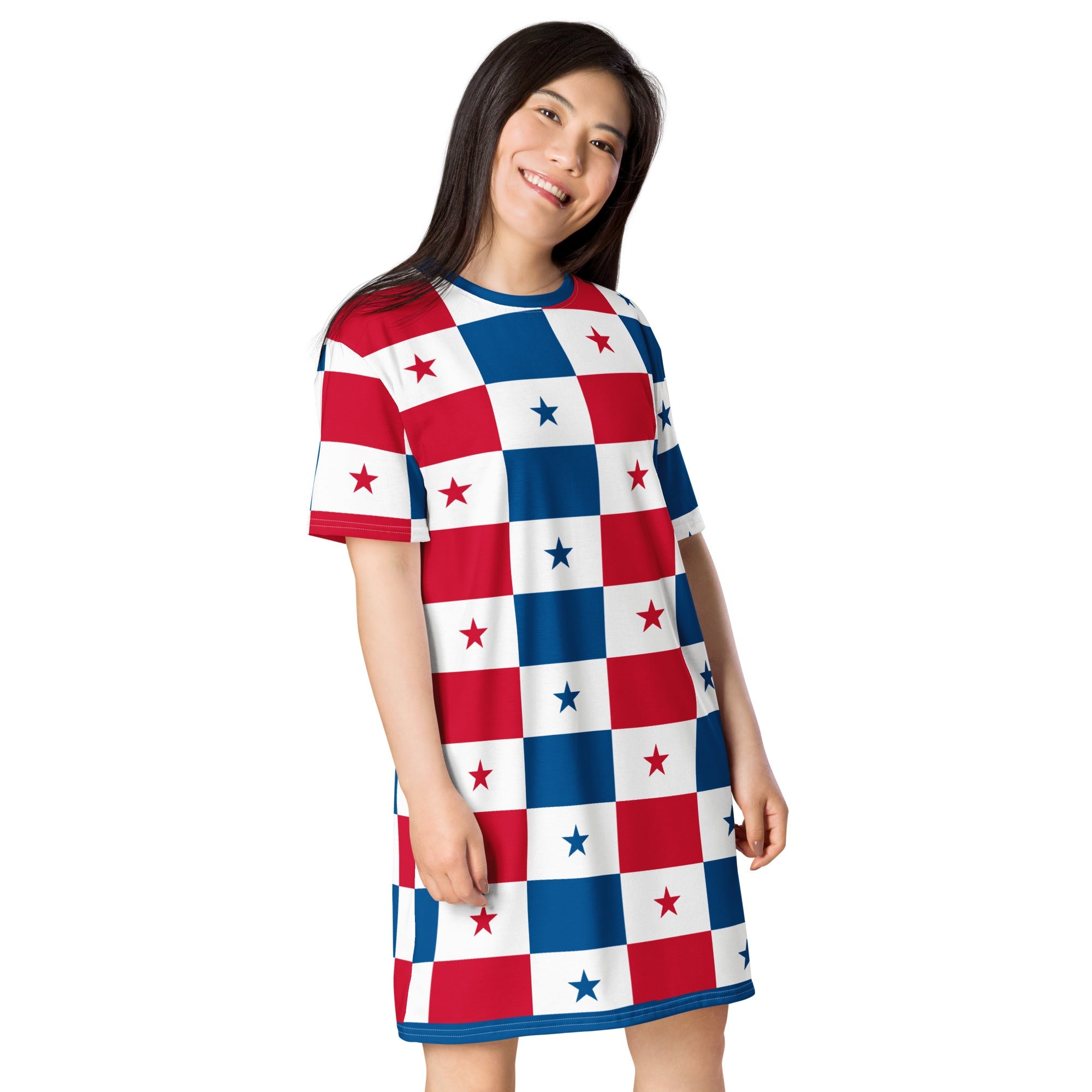 Panama Flag T-shirt dress - Conscious Apparel Store