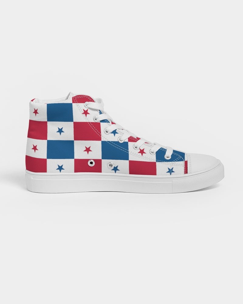 Panama Flag Women's Hightop Canvas Shoe - Conscious Apparel Store