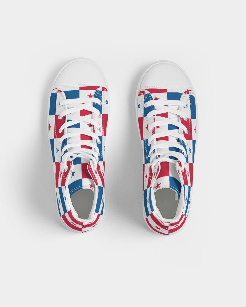 Panama Flag Women's Hightop Canvas Shoe - Conscious Apparel Store