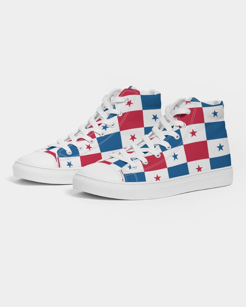 Panama Flag Women's Hightop Canvas Shoe - Conscious Apparel Store
