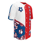 Panama Football Themed Button-Down Sport Jersey - Conscious Apparel Store