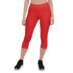 Panama Red Capri Leggings - Conscious Apparel Store