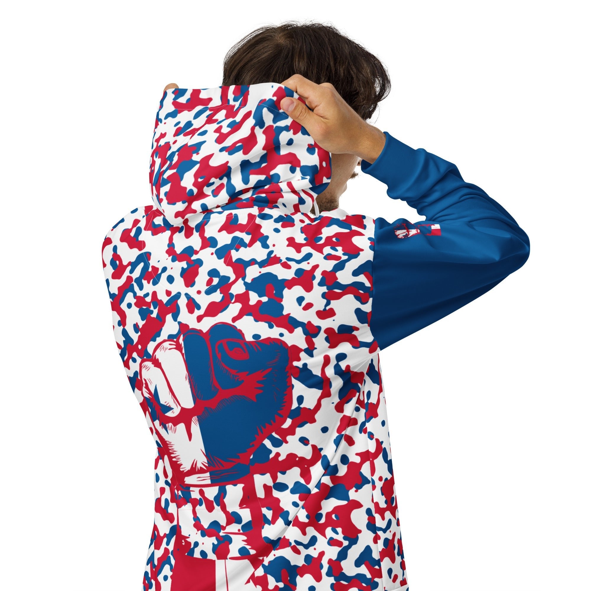Panamanian Flag Camo Unisex zip hoodie - Conscious Apparel Store