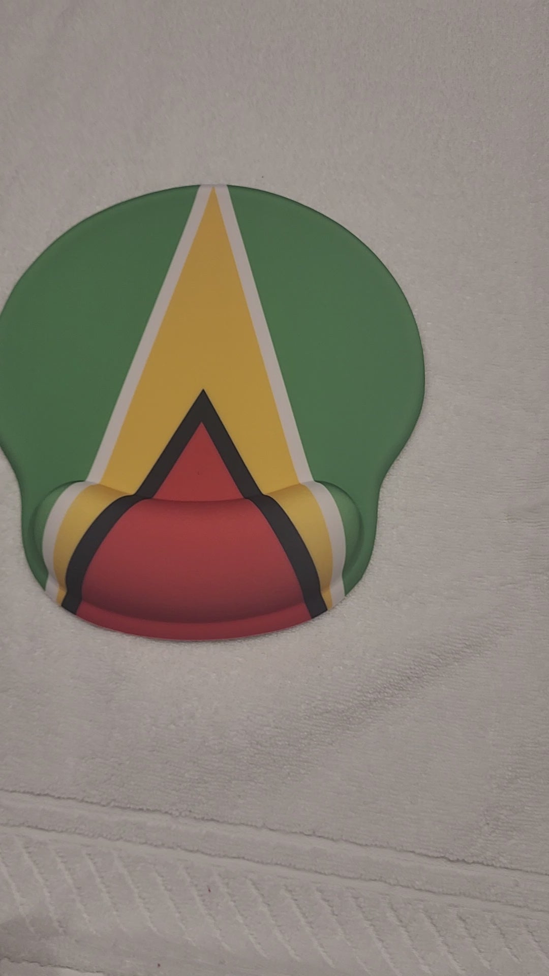 Guyana Flag Mouse Pad with Wrist Rest Support