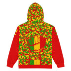 Rasta Camo (Red) Unisex zip hoodie - Conscious Apparel Store