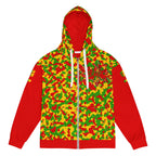 Rasta Camo (Red) Unisex zip hoodie - Conscious Apparel Store