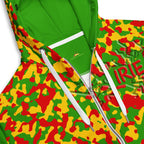 Rasta Camo Unisex zip hoodie - Conscious Apparel Store