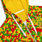 Rasta Camo (Yellow) Unisex zip hoodie - Conscious Apparel Store