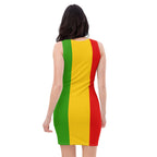 Rasta Flag Bodycon dress - Conscious Apparel Store