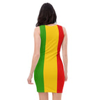 Rasta Flag Bodycon dress - Conscious Apparel Store