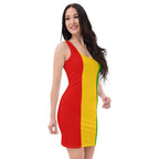 Rasta Flag Bodycon dress - Conscious Apparel Store
