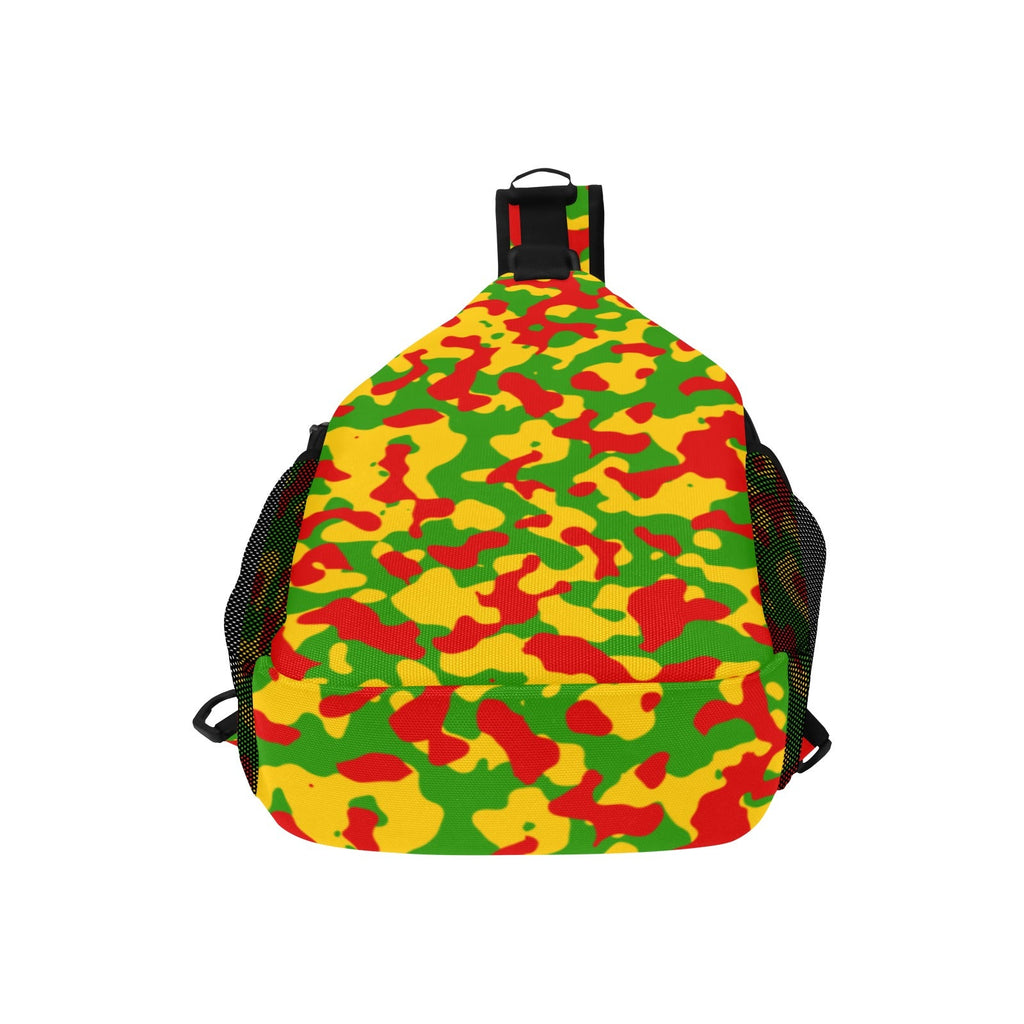 Rasta Flag Camo Casual Chest Bag - Conscious Apparel Store
