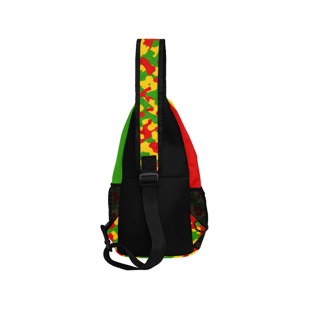 Rasta Flag Camo Casual Chest Bag - Conscious Apparel Store