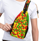 Rasta Flag Camo Casual Chest Bag - Conscious Apparel Store