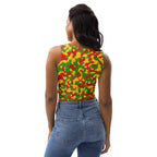 Rasta Flag Camo Crop Top - Conscious Apparel Store