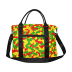 Rasta Flag Camo Large Capacity Duffle Bag - Conscious Apparel Store