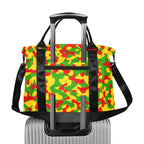 Rasta Flag Camo Large Capacity Duffle Bag - Conscious Apparel Store