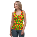 Rasta Flag Camo Women's Tank Top - Conscious Apparel Store
