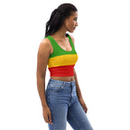 Rasta Flag Crop Top - Conscious Apparel Store