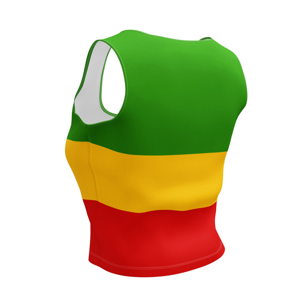 Rasta Flag Crop Top - Conscious Apparel Store