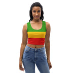 Rasta Flag Crop Top - Conscious Apparel Store